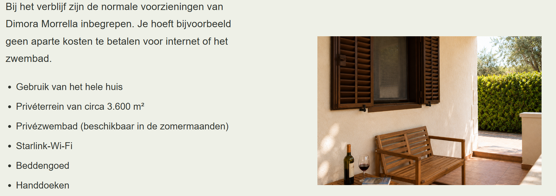 Pagina Prijzen en contact